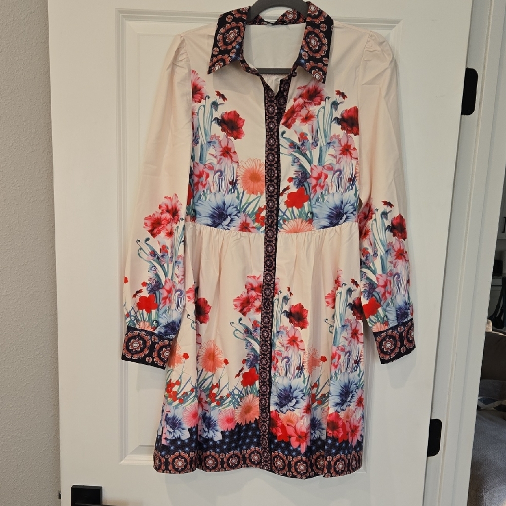 Floral Long Sleeve Dress